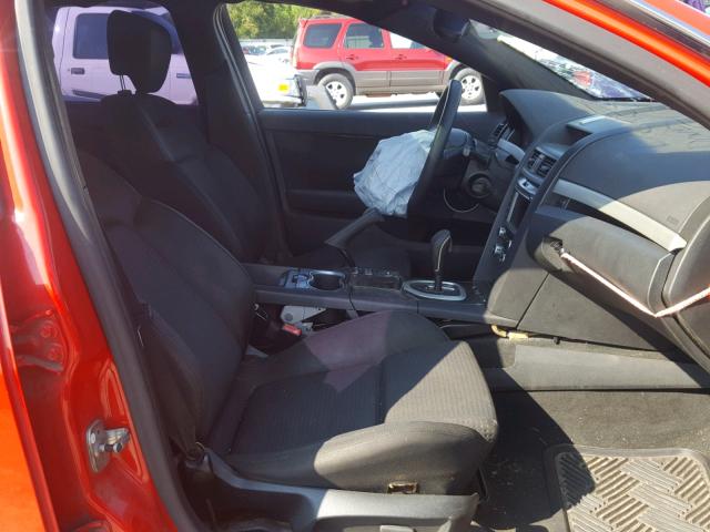 6G2ER57709L179865 - 2009 PONTIAC G8 RED photo 5