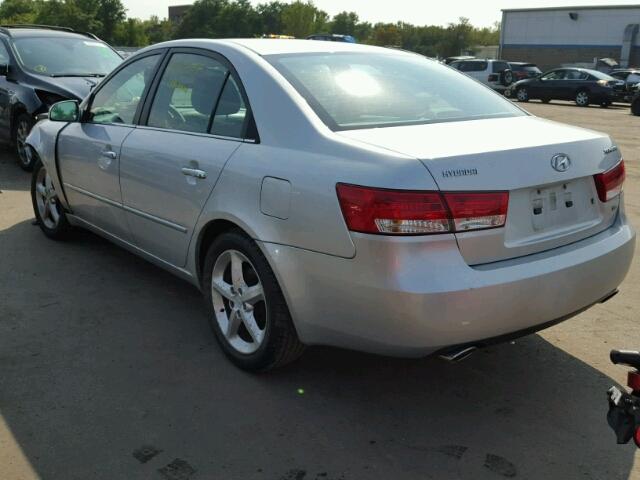 5NPEU46F56H026182 - 2006 HYUNDAI SONATA GRAY photo 3