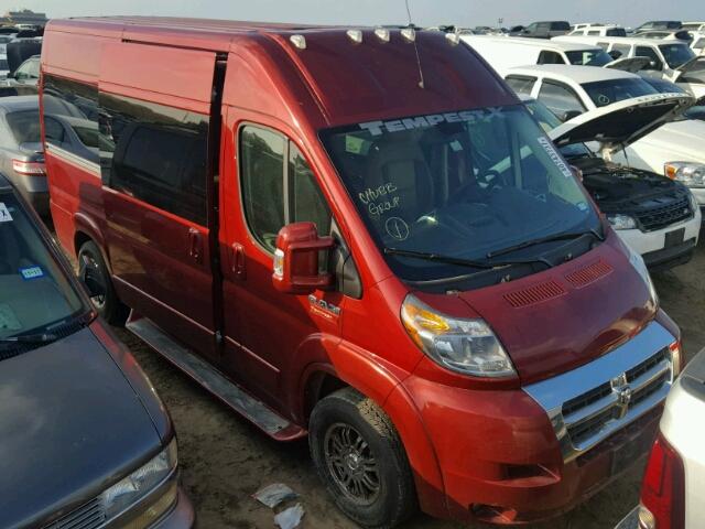 3C6TRVBG9GE131401 - 2016 RAM PROMASTER MAROON photo 1