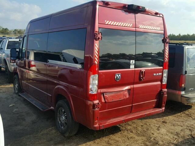 3C6TRVBG9GE131401 - 2016 RAM PROMASTER 栗色 照片 3