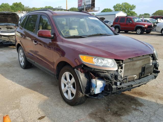 5NMSH73E07H066429 - 2007 HYUNDAI SANTA FE S MAROON photo 1