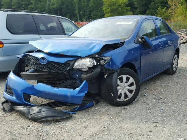 2T1BU40E69C097742 - 2009 TOYOTA COROLLA BLUE photo 2