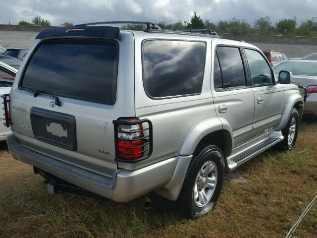 JT3GN86R210191804 - 2001 TOYOTA 4RUNNER SR SILVER photo 4