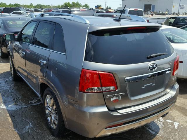 5XYKWDA2XCG279227 - 2012 KIA SORENTO SX GRAY photo 3