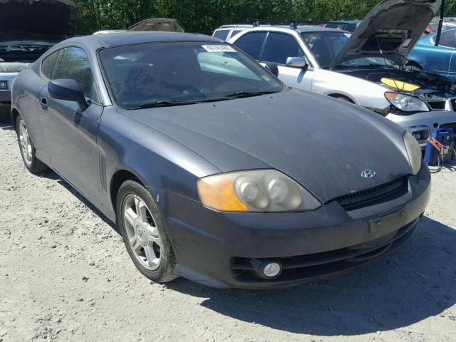 KMHHM65D14U145029 - 2004 HYUNDAI TIBURON BLUE photo 1