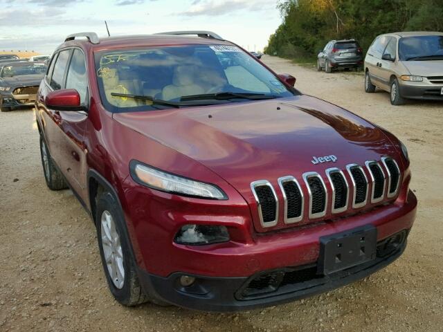 1C4PJLCB4FW616459 - 2015 JEEP CHEROKEE L RED photo 1