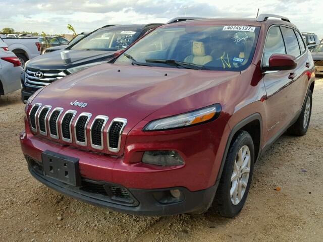 1C4PJLCB4FW616459 - 2015 JEEP CHEROKEE L RED photo 2