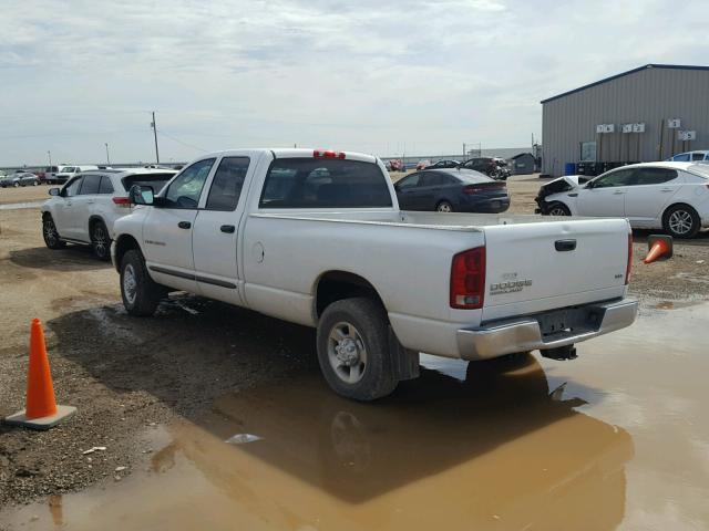 3D7KA28D63G742997 - 2003 DODGE RAM 2500 S WHITE photo 3