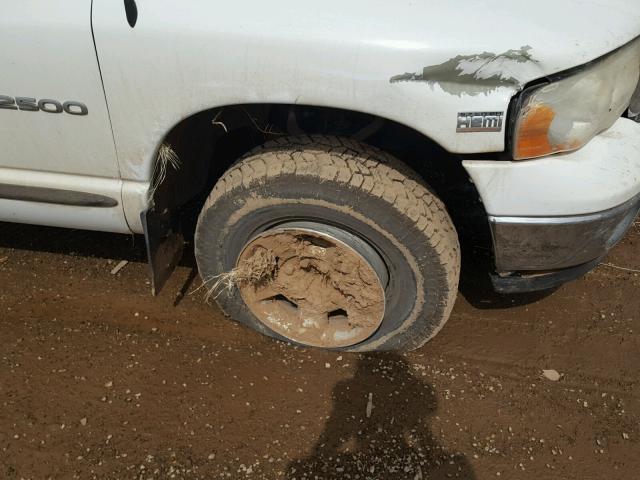 3D7KA28D63G742997 - 2003 DODGE RAM 2500 S WHITE photo 9