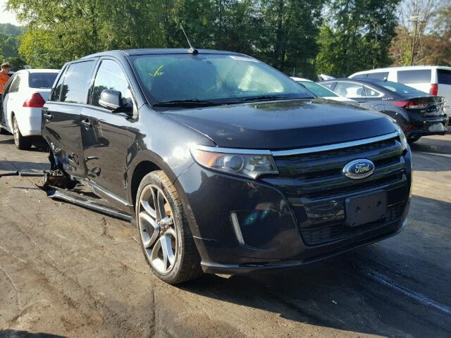 2FMDK4AK8EBB09794 - 2014 FORD EDGE SPORT BLACK photo 1