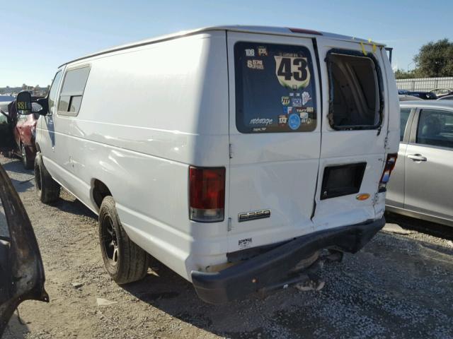 1FTNS24W58DA12336 - 2008 FORD ECONOLINE WHITE photo 3