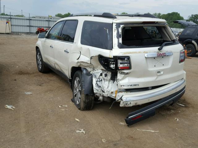 1GKKRRKD8DJ176771 - 2013 GMC ACADIA SLT 白色 照片 3