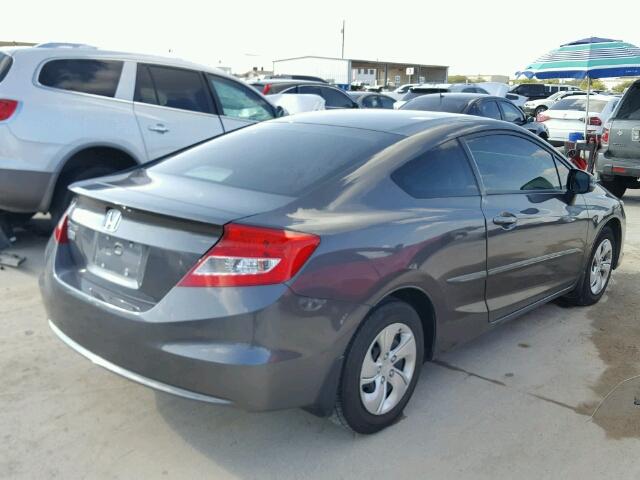 2HGFG3B53DH523368 - 2013 HONDA CIVIC GRAY photo 4