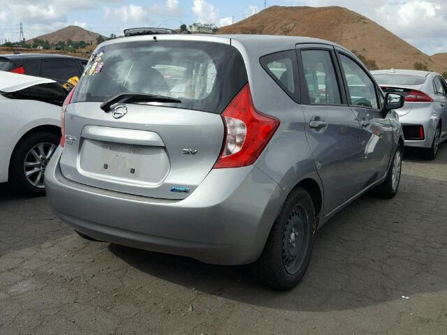 3N1CE2CP8FL371408 - 2015 NISSAN VERSA NOTE GRAY photo 4