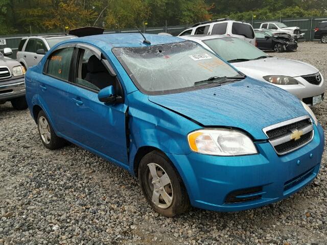 KL1TD56E39B642061 - 2009 CHEVROLET AVEO LS TEAL photo 1