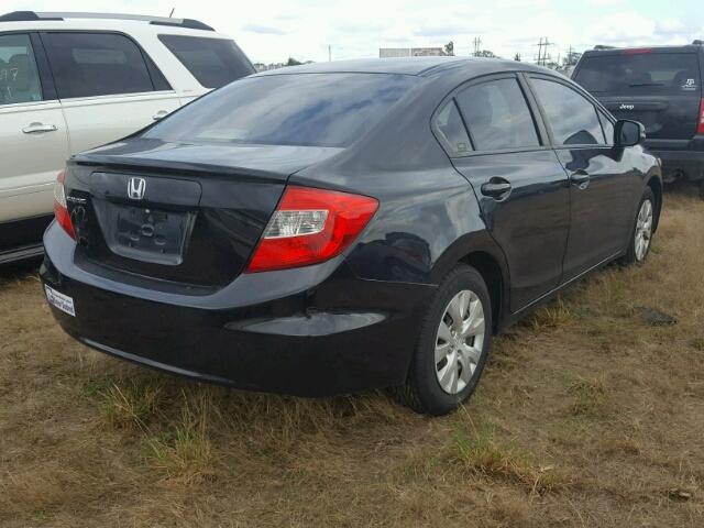 2HGFB2F56CH580519 - 2012 HONDA CIVIC BLACK photo 4