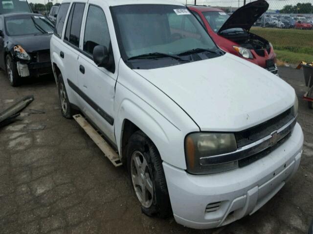 1GNDT13S042108308 - 2004 CHEVROLET TRAILBLAZE WHITE photo 1