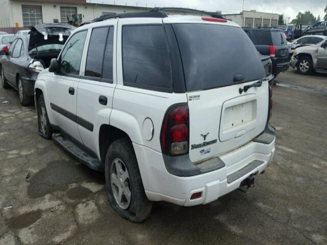 1GNDT13S042108308 - 2004 CHEVROLET TRAILBLAZE WHITE photo 3