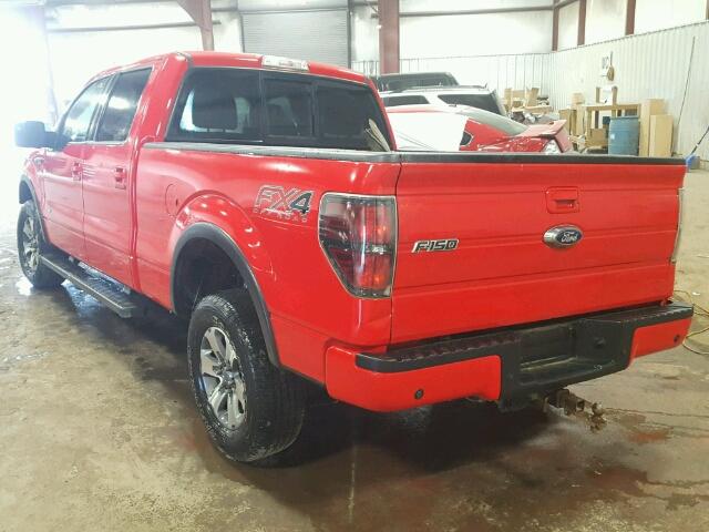 1FTFW1ET8EFB28248 - 2014 FORD F150 RED photo 3