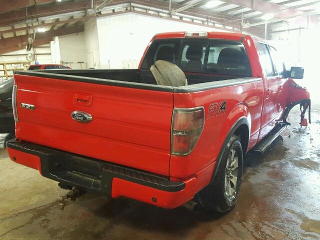 1FTFW1ET8EFB28248 - 2014 FORD F150 RED photo 4