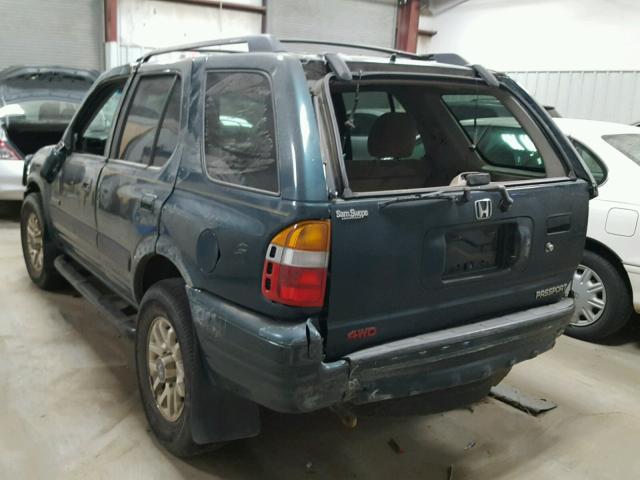 4S6DM58W6Y4400857 - 2000 HONDA PASSPORT E GREEN photo 3