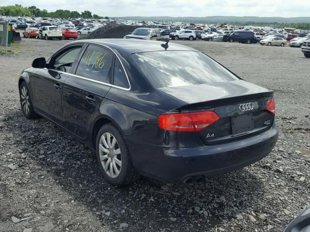 WAUSF78K19N077415 - 2009 AUDI A4 PREMIUM BLACK photo 3