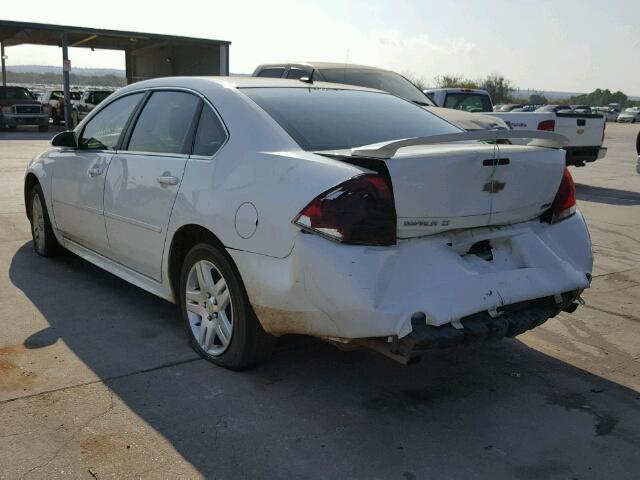 2G1WB5E32C1115883 - 2012 CHEVROLET IMPALA LT WHITE photo 3