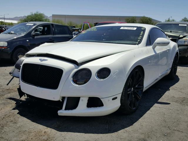 SCBFC7ZA9EC087296 - 2014 BENTLEY CONTINENTA WHITE photo 2