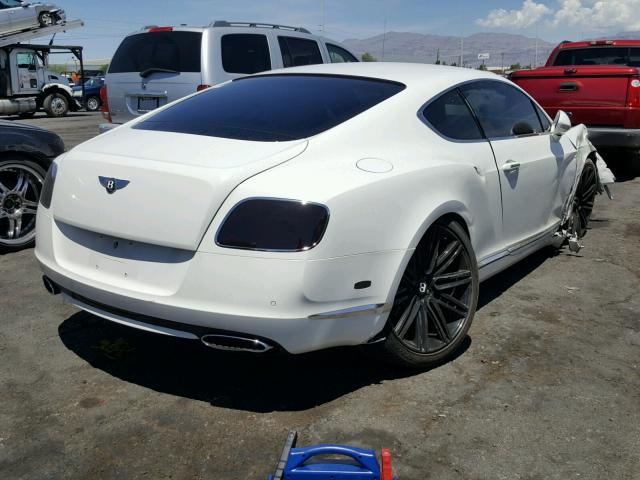 SCBFC7ZA9EC087296 - 2014 BENTLEY CONTINENTA WHITE photo 4