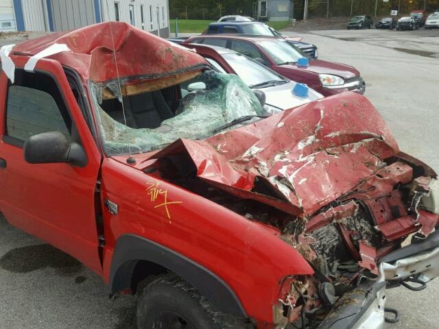 4F4ZR47E64TM10285 - 2004 MAZDA B4000 CAB RED photo 9