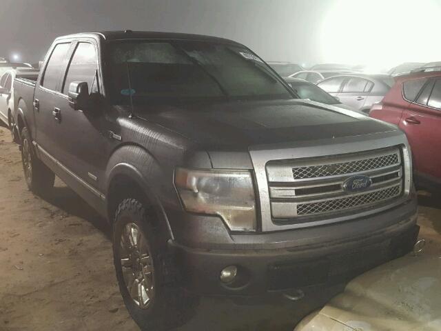 1FTFW1ET0DFC26737 - 2013 FORD F150 GRAY photo 1