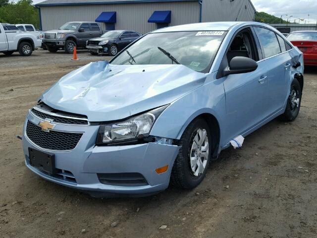 1G1PC5SH6C7152603 - 2012 CHEVROLET CRUZE LS BLUE photo 2