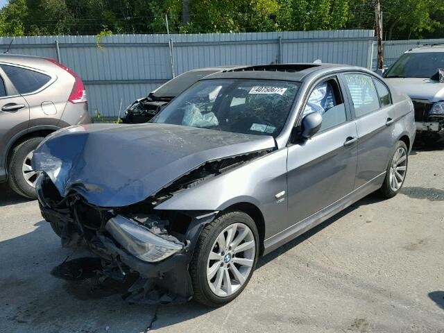 WBAPK7C53AA457838 - 2010 BMW 328 XI GRAY photo 2