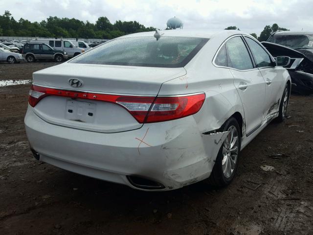 KMHFG4JGXCA124375 - 2012 HYUNDAI AZERA GLS WHITE photo 4