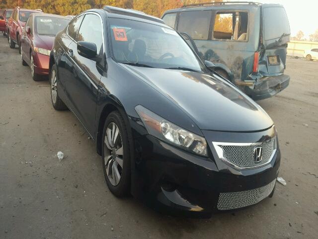 1HGCS12829A010652 - 2009 HONDA ACCORD EXL BLACK photo 1