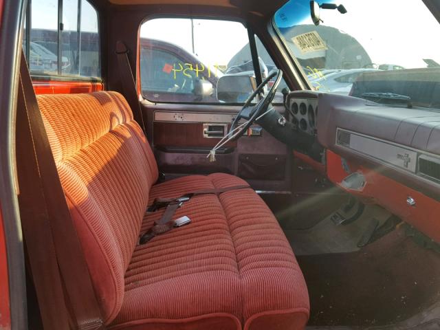 2GCDC14H7G1194412 - 1986 CHEVROLET C10 RED photo 5