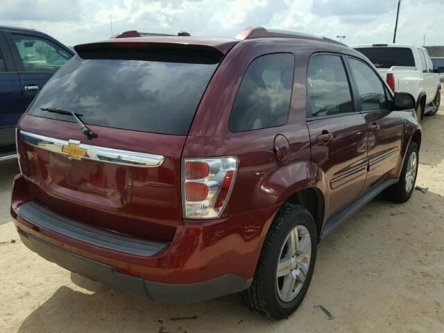 2CNDL53F986062856 - 2008 CHEVROLET EQUINOX LT BURGUNDY photo 4