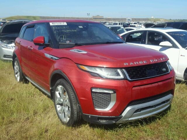 SALVE2BG0GH144326 - 2016 LAND ROVER RANGE ROVE MAROON photo 1