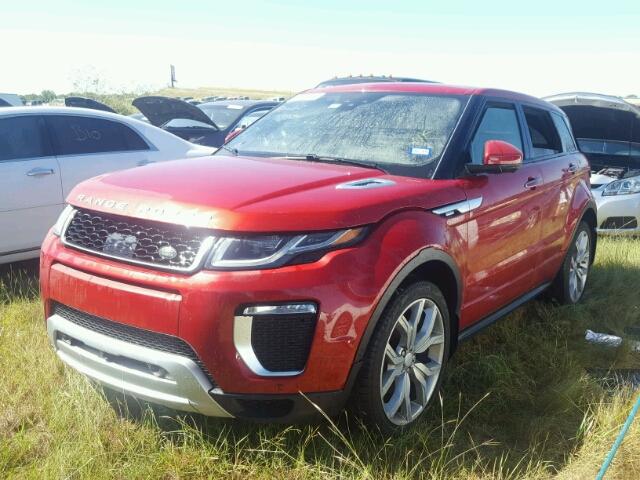 SALVE2BG0GH144326 - 2016 LAND ROVER RANGE ROVE MAROON photo 2