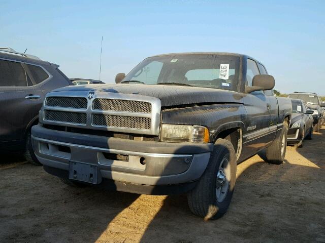 3B7HC13Y7YM225428 - 2000 DODGE RAM 1500 BLACK photo 2