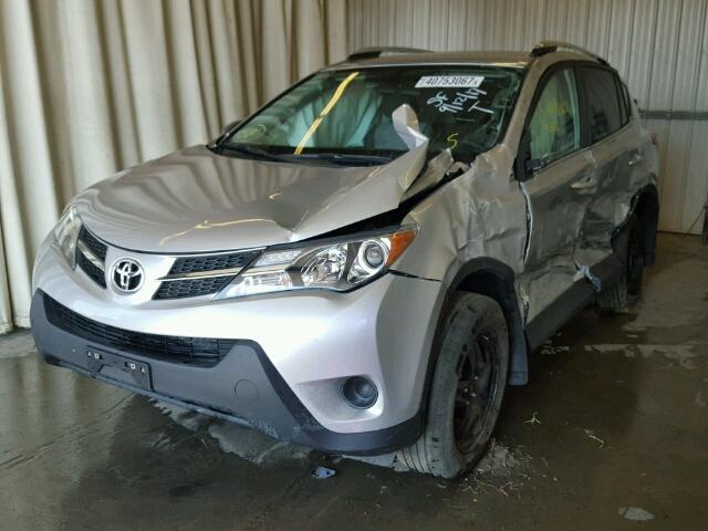 2T3BFREV0DW105266 - 2013 TOYOTA RAV4 LE SILVER photo 2