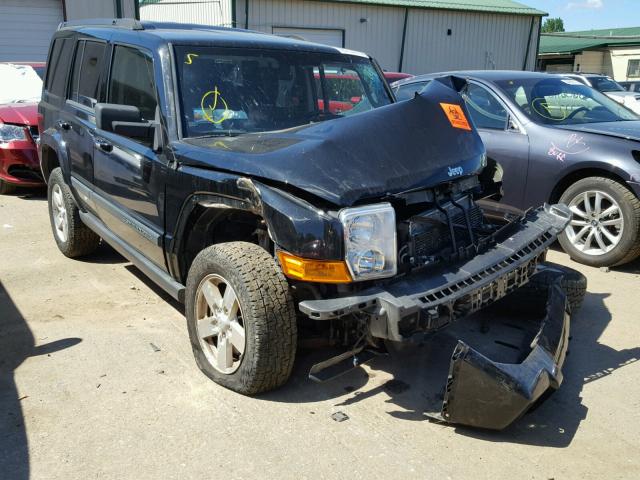 1J8HG48K48C125193 - 2008 JEEP COMMANDER BLACK photo 1