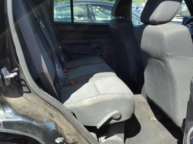 1J8HG48K48C125193 - 2008 JEEP COMMANDER BLACK photo 6