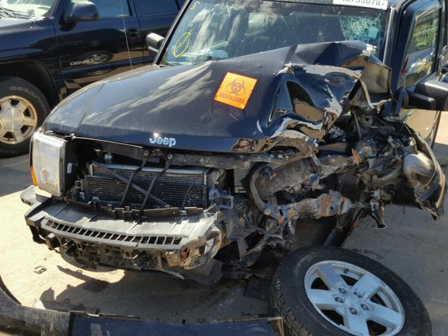 1J8HG48K48C125193 - 2008 JEEP COMMANDER BLACK photo 7