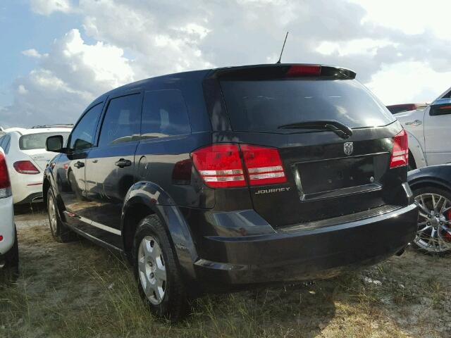 3D4GG47B29T168217 - 2009 DODGE JOURNEY SE BLACK photo 3