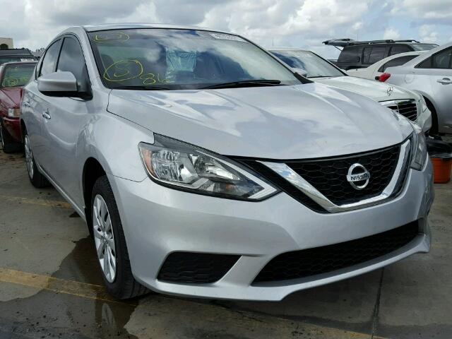 3N1AB7AP3GY320306 - 2016 NISSAN SENTRA SILVER photo 1