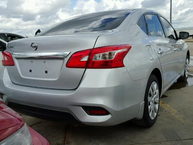 3N1AB7AP3GY320306 - 2016 NISSAN SENTRA SILVER photo 4