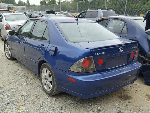 JTHBD192420046441 - 2002 LEXUS IS BLUE photo 3