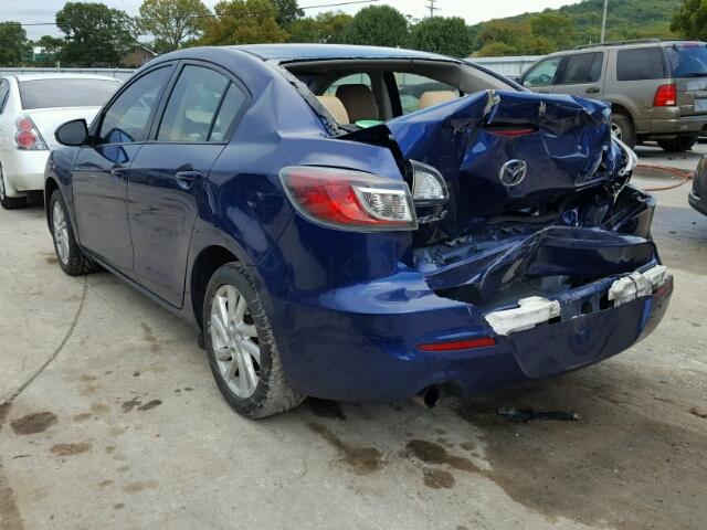 JM1BL1V74C1593016 - 2012 MAZDA 3 BLUE photo 3