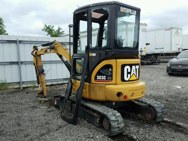 CAT103030ABXT0197 - 2012 CATERPILLAR EXCAVATOR YELLOW photo 3